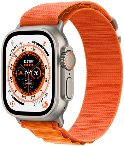 orange apple watch